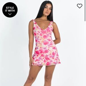 Princess Polly pink mini floral dress